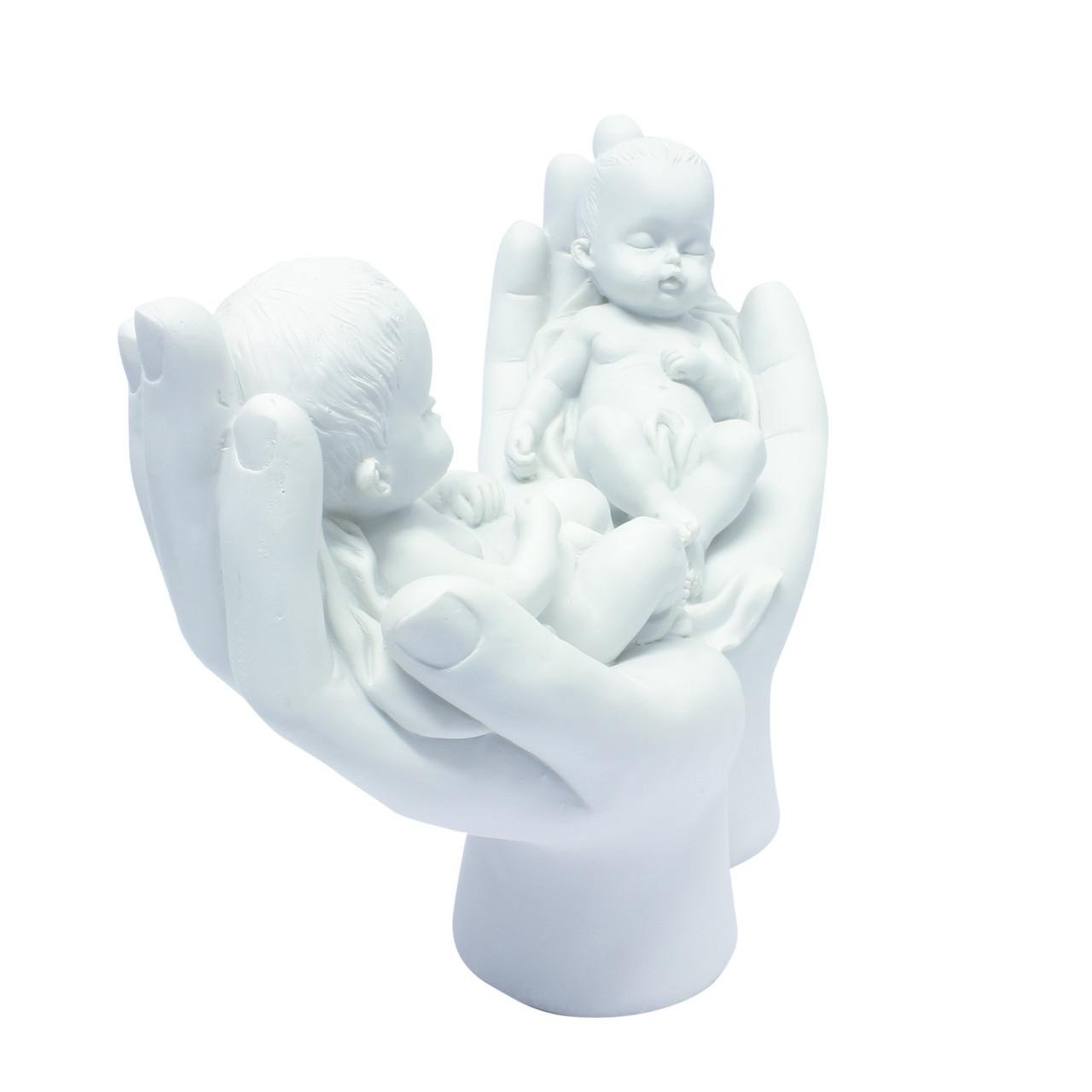 Geboorte bedankjes - Tweeling in handen