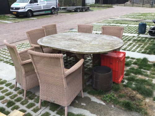 Tuinstoelen 6x
