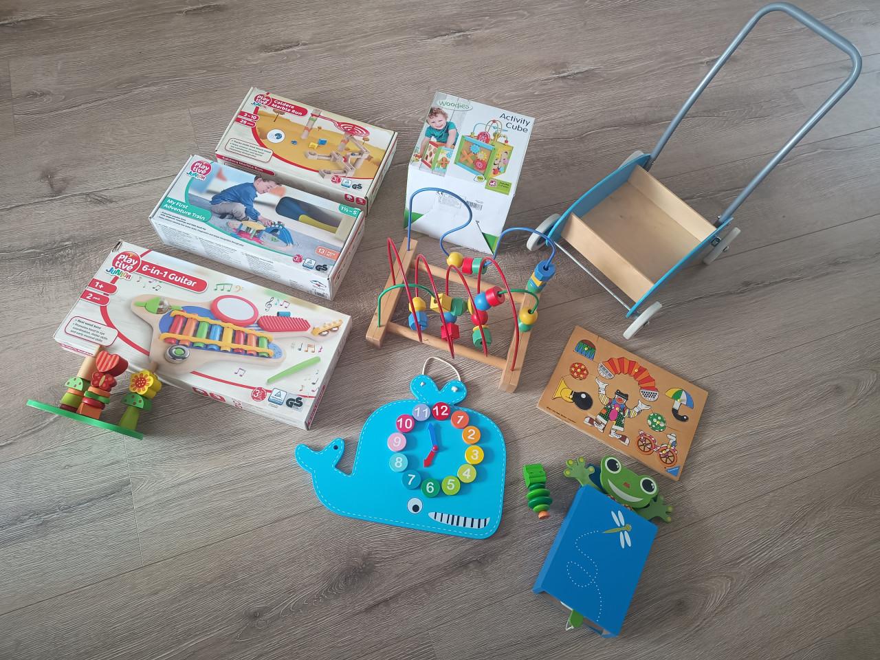 Houten speelgoed pakket – verschillende leuke items