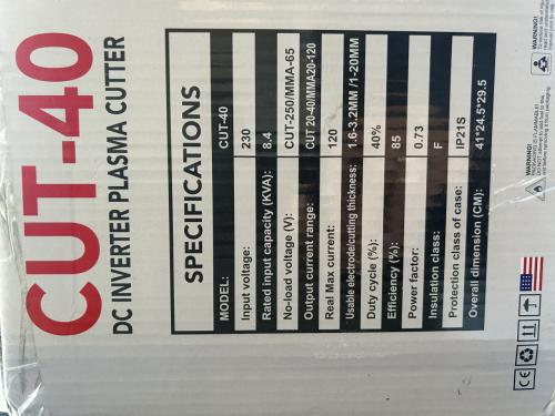 Plasmasnijder Hyperwelding CUT 40