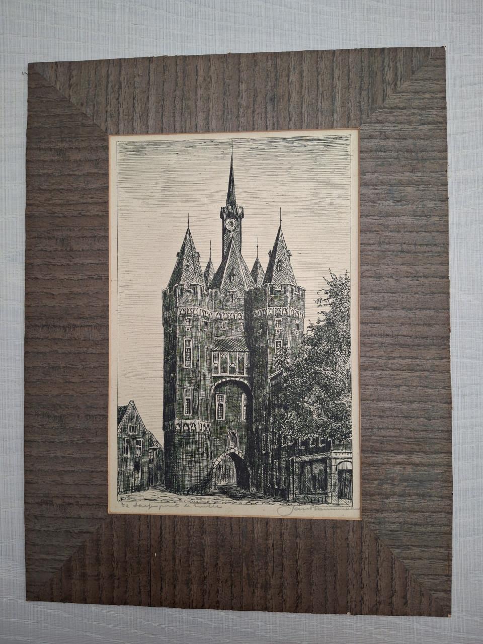 2 tekeningen Jan F. Pannebakker