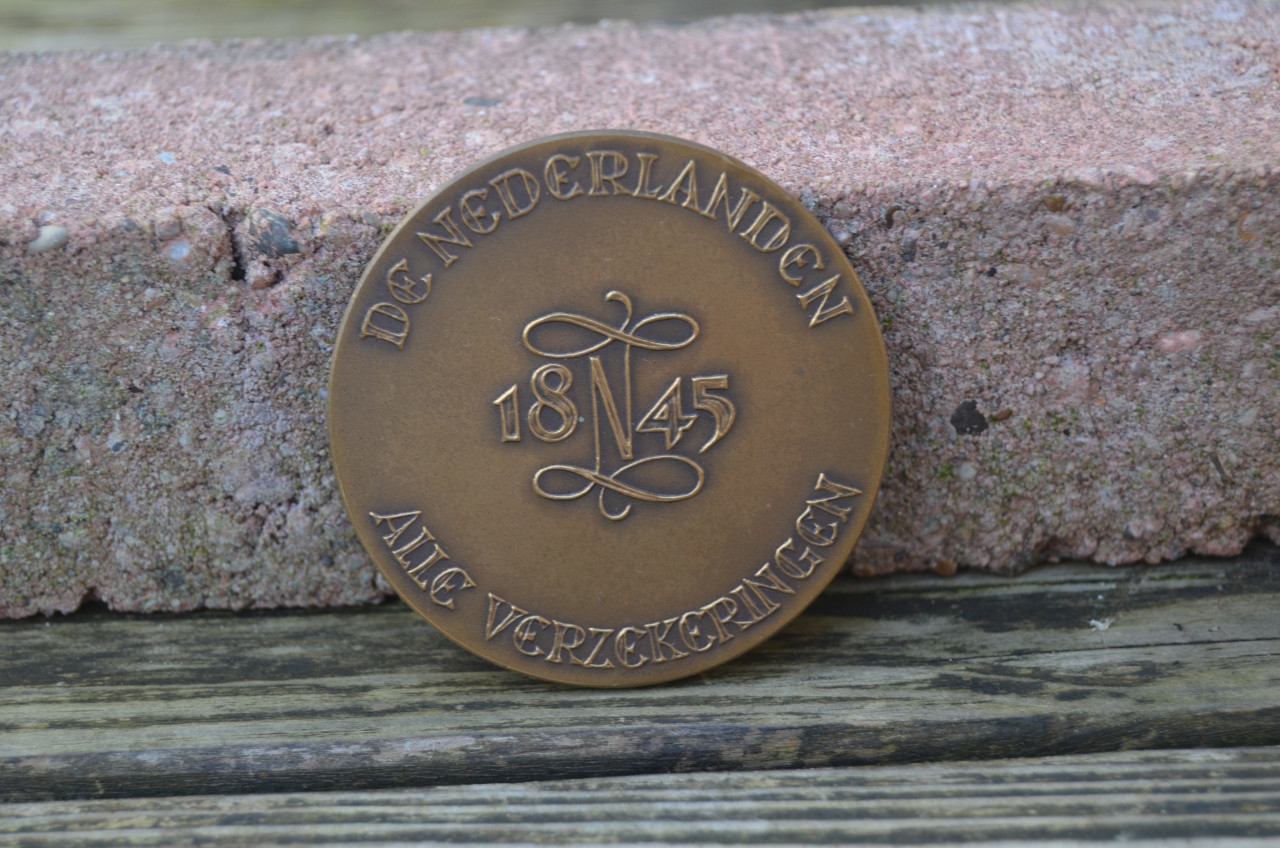 Bronzen penning verzekeringsmaatschappij