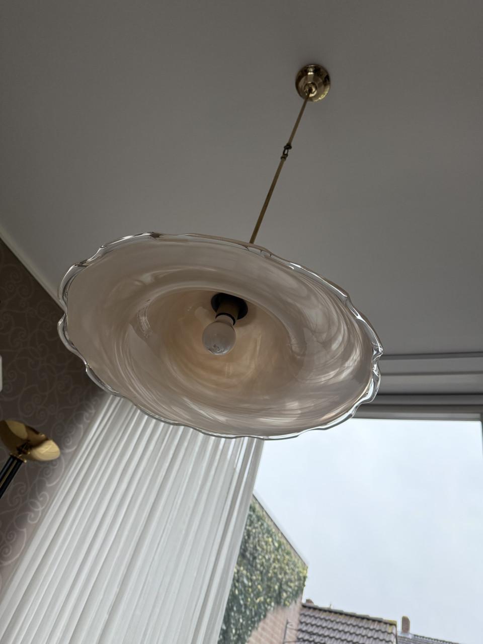 Mooie glazen hanglamp