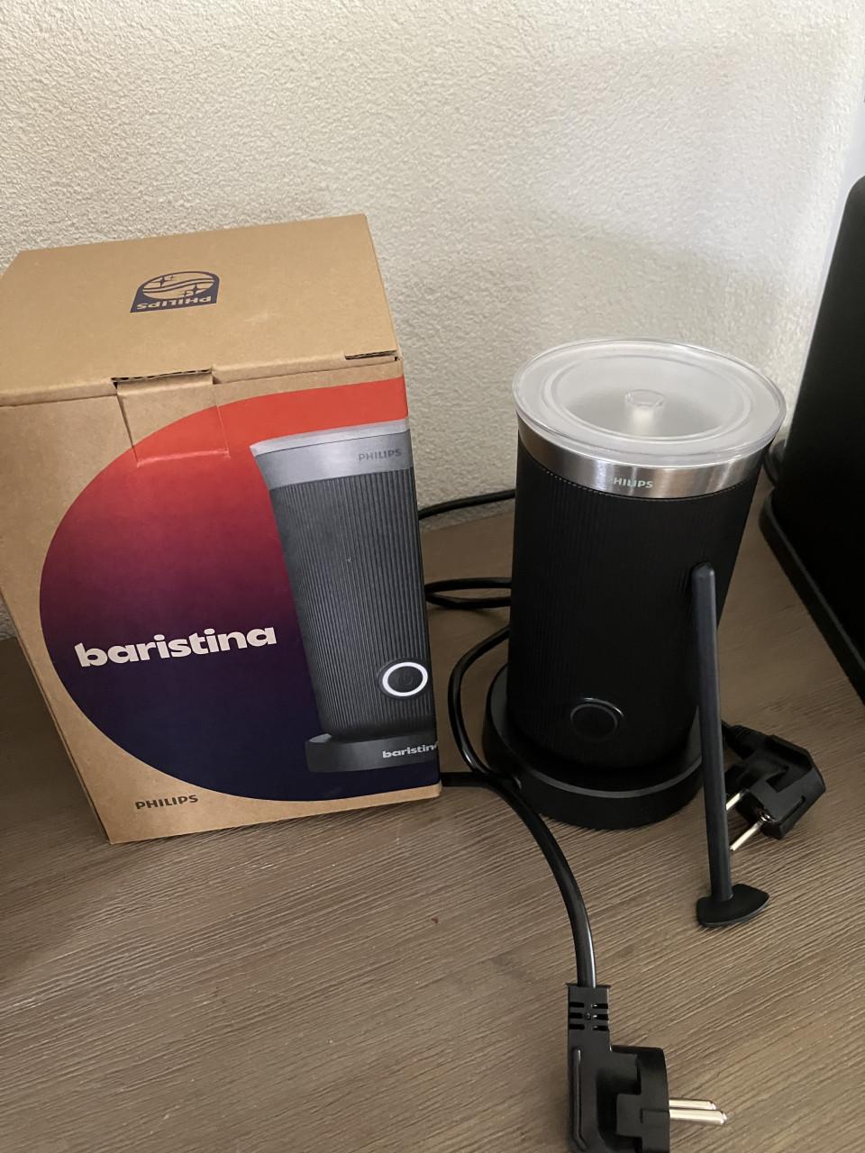 Philips baristina met melkopschuimer zwart  NIEUW