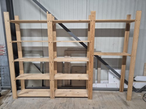 Houten stellingkast