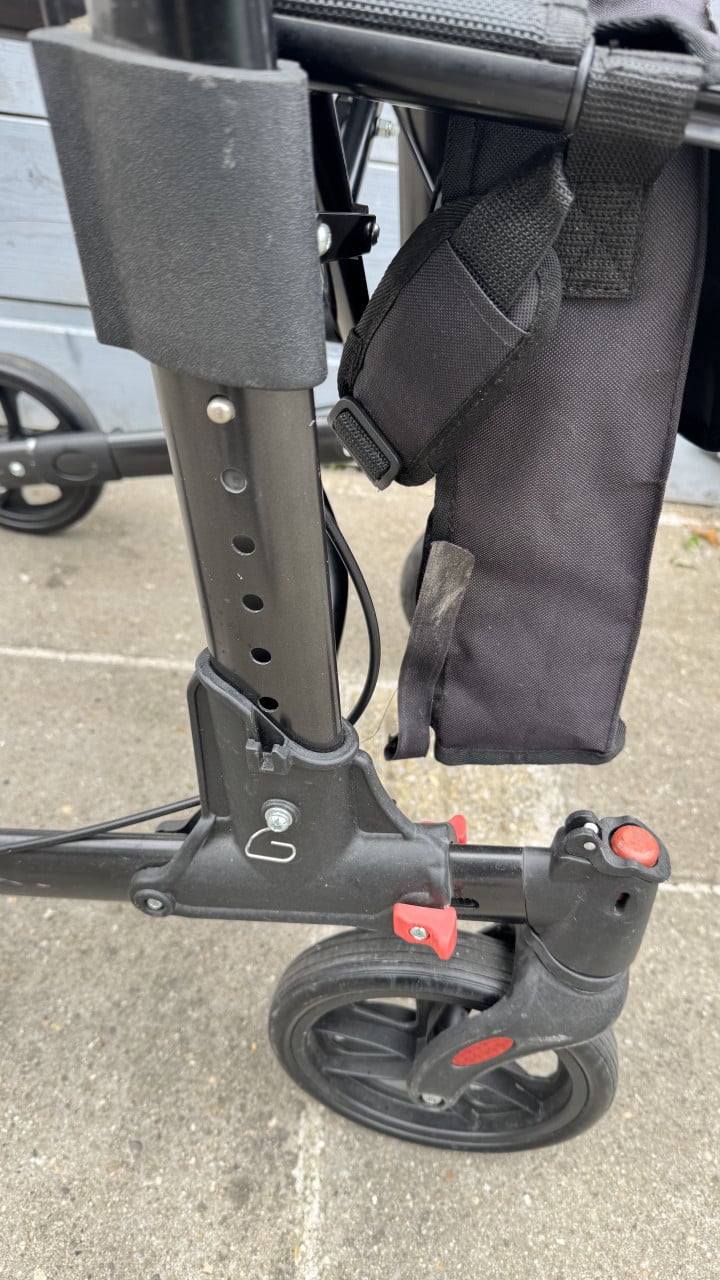 Rollator dubbel vouwen