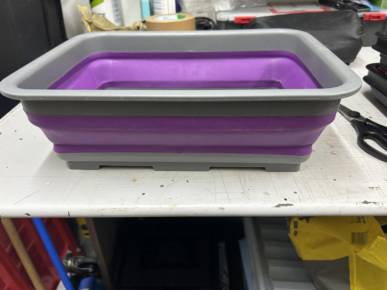 Opvouwbare emmer en afwasbak