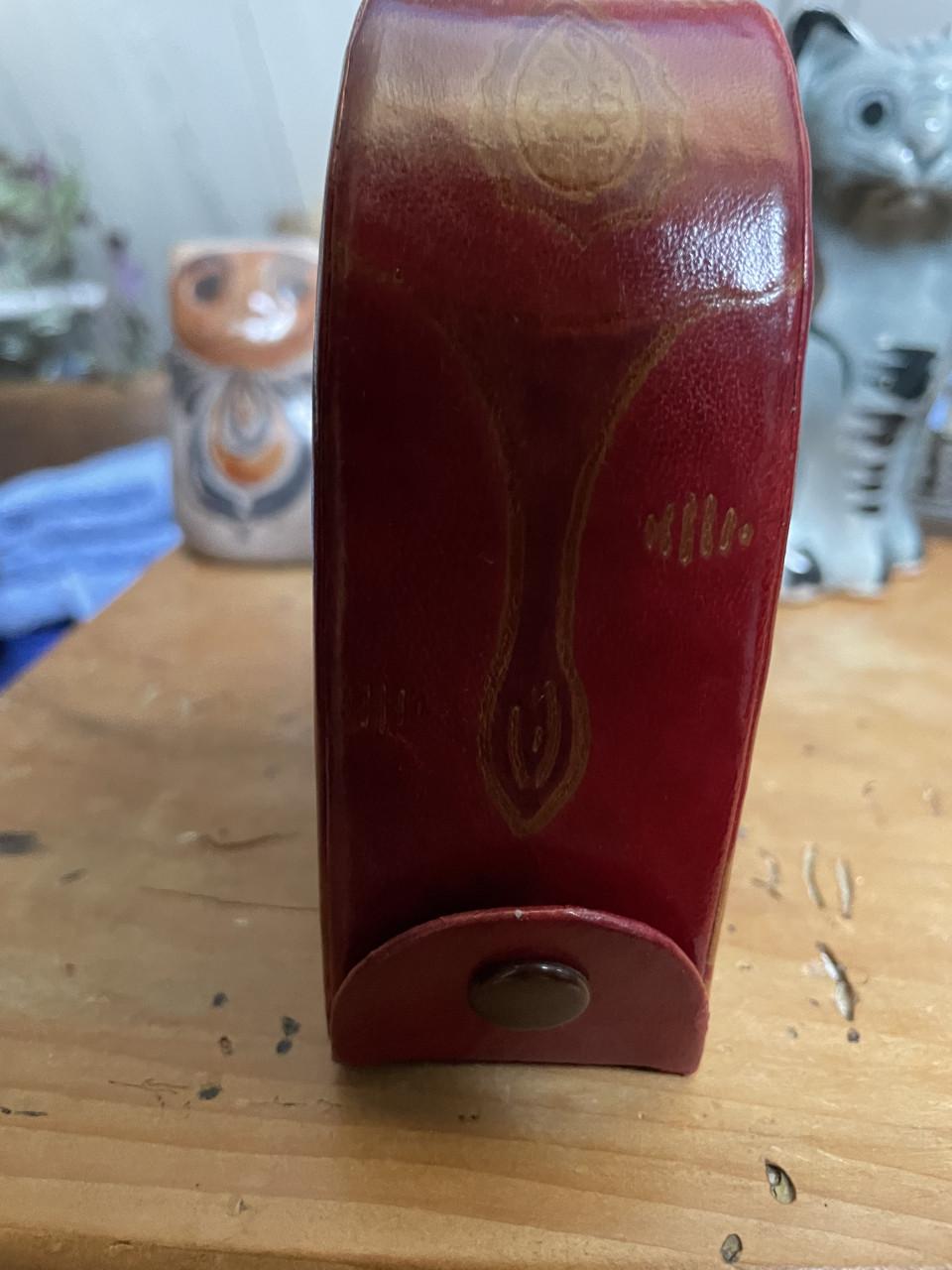 Leren spaarpot OLIFANT