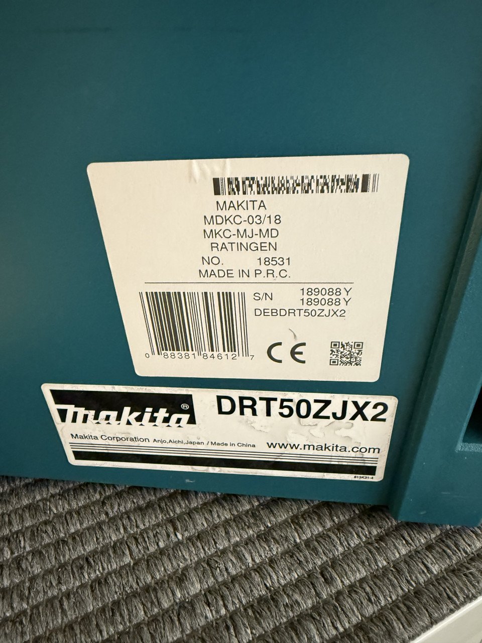 Makita Boven en Kantenfrees 18V