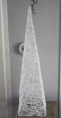 Witte verlichtings piramide