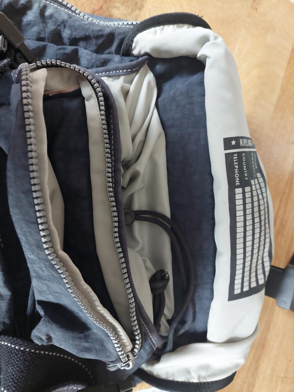 Jeansblauwe Kipling rugtas