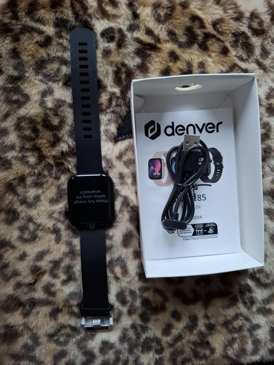 Denver Smartwatch - zwart SWC185B. met belfunctie  Nieuw in doos