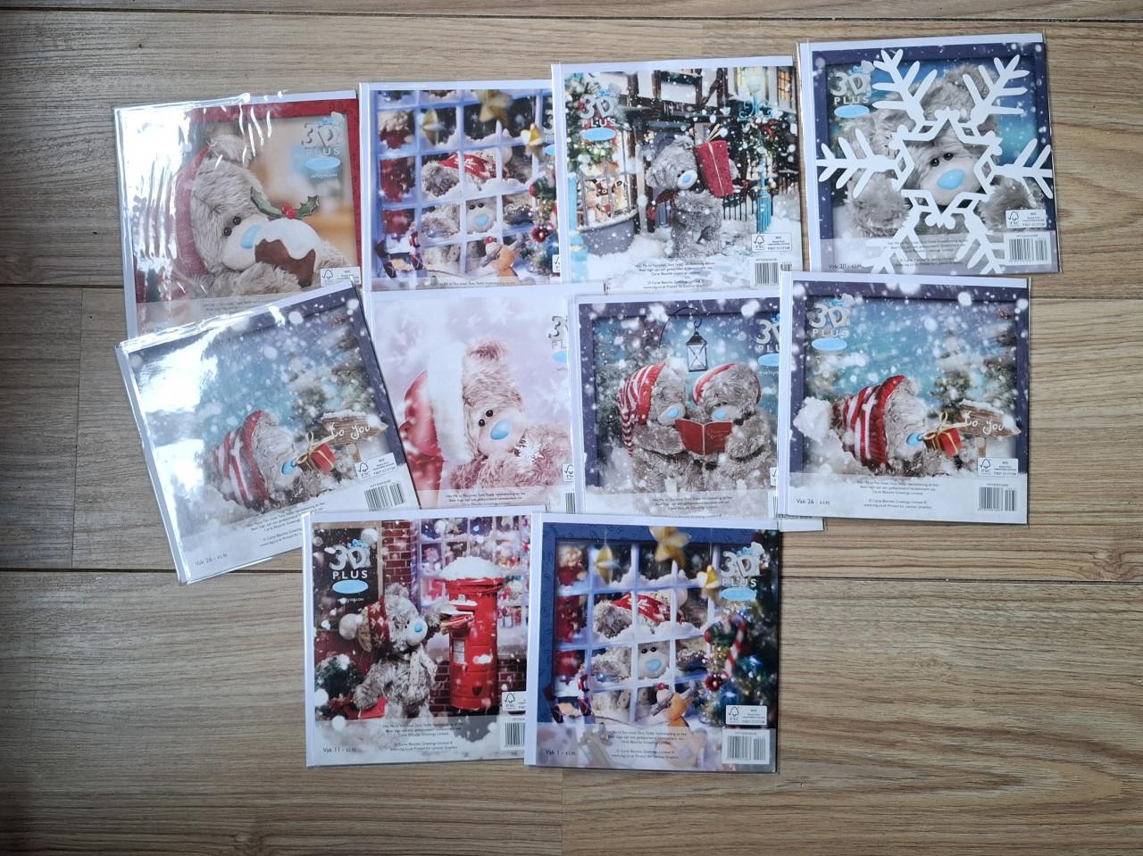 3 D kaarten Me To You Kerst / Nieuwjaar