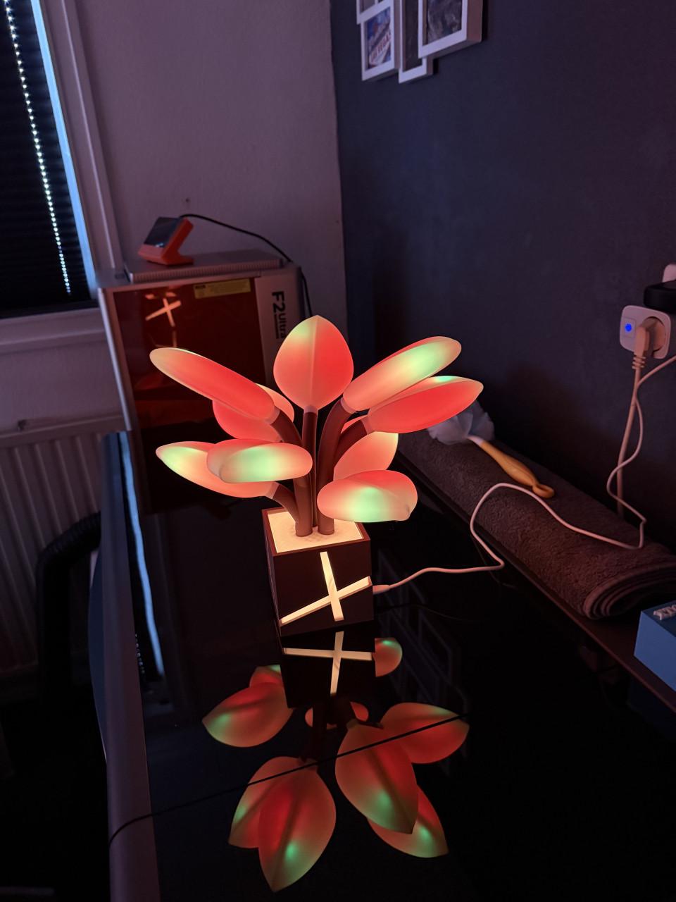 Plant lamp.