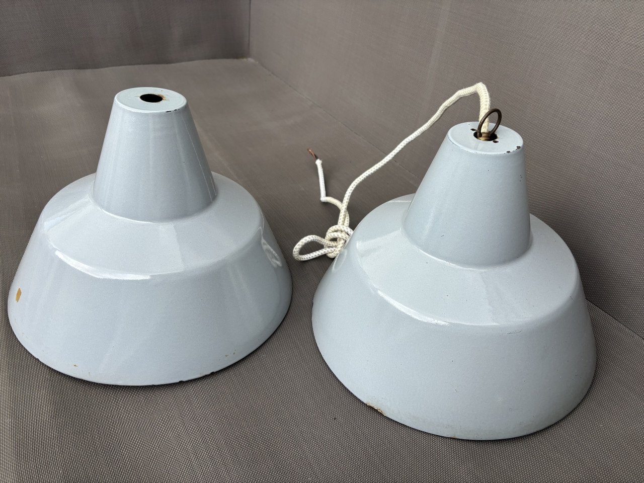 Phillips emaille lampenkappen jaren ‘60