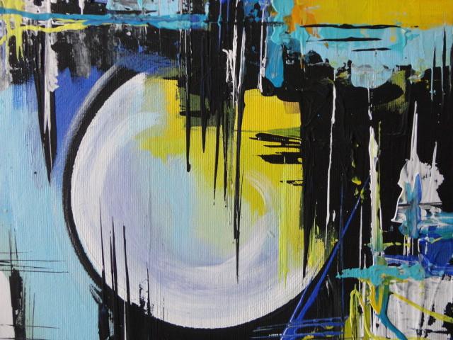 " Abstract World " Acrylschilderij van Larissa Chupakhina