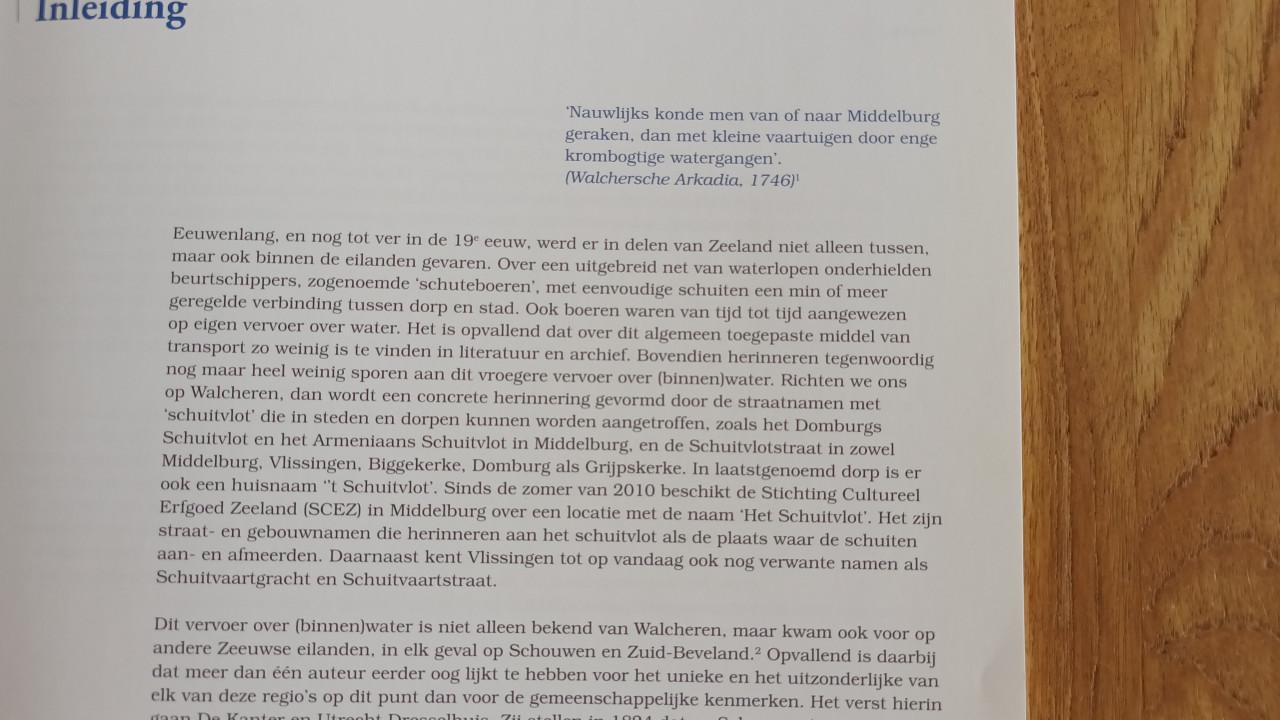 Varen over Walcherse Watergangen, van schuitvlot naar schuitvlot