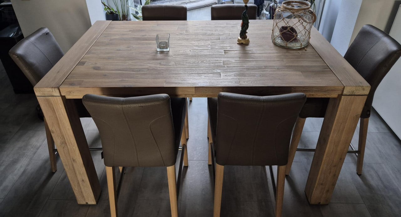Bartafel met 6 stoelen Henders & Hazel