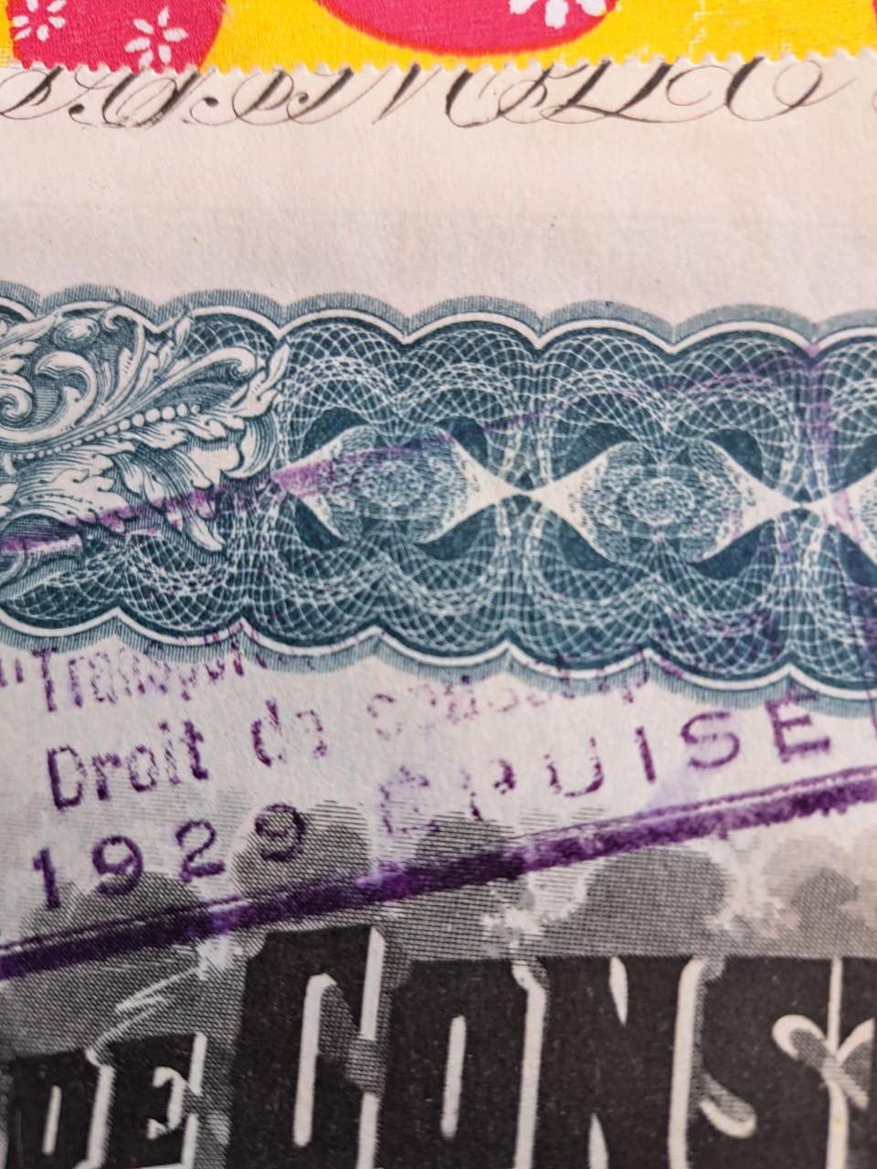 Oude aandelen tramways & electricite de constantinople 1929