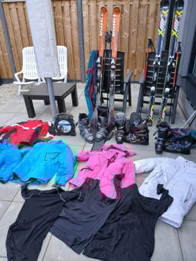 Volledige ski uitrusting