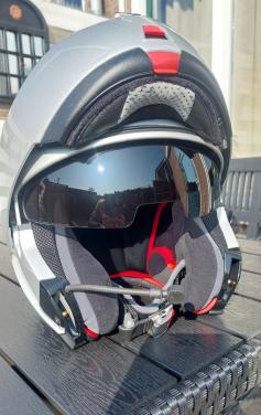 Motor systeemhelm Nolan N-com/ Motorlaarzen dames