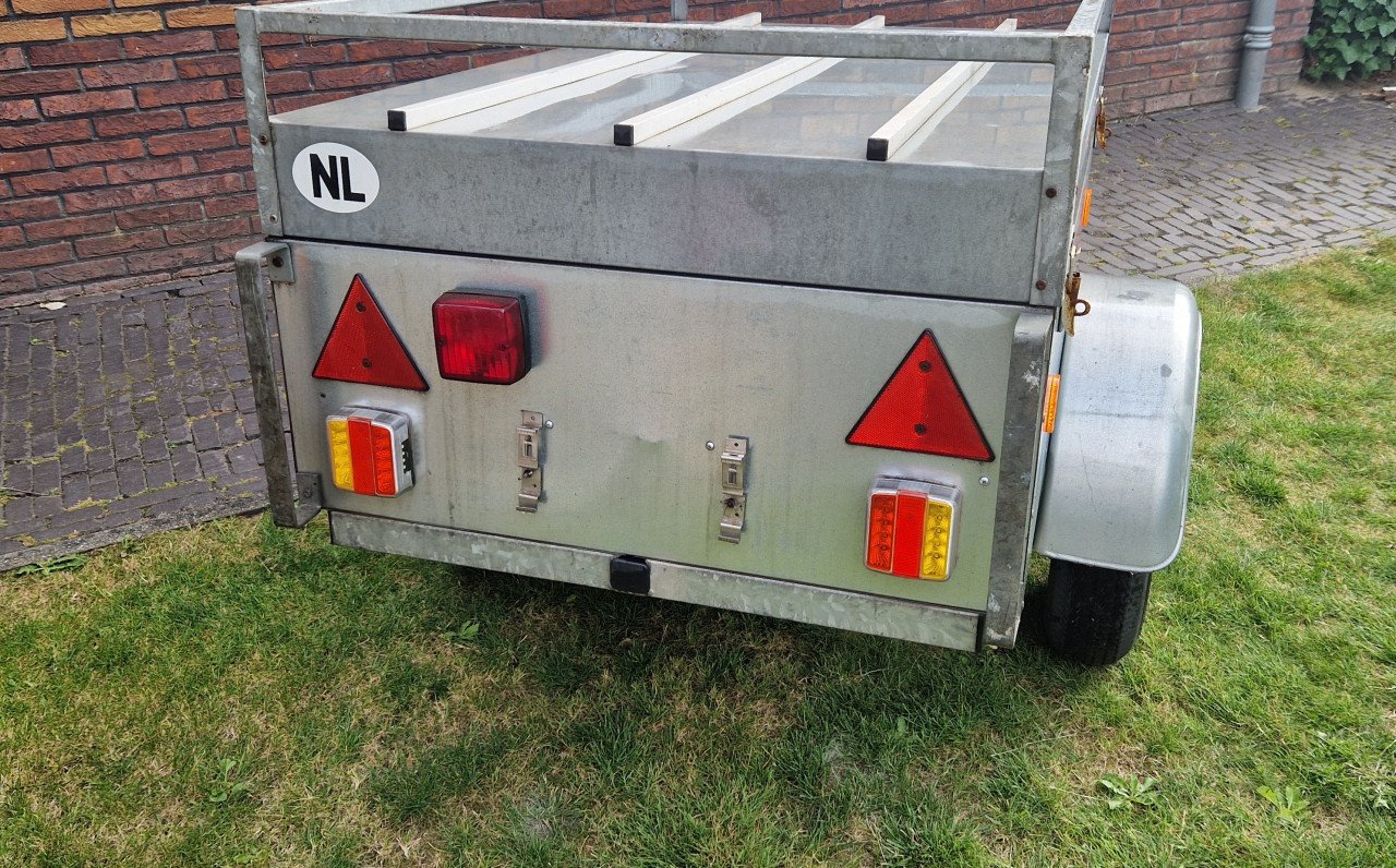 Anssems 500 bagagewagen met stevig draagrek + ledverlichting + staanbeugels