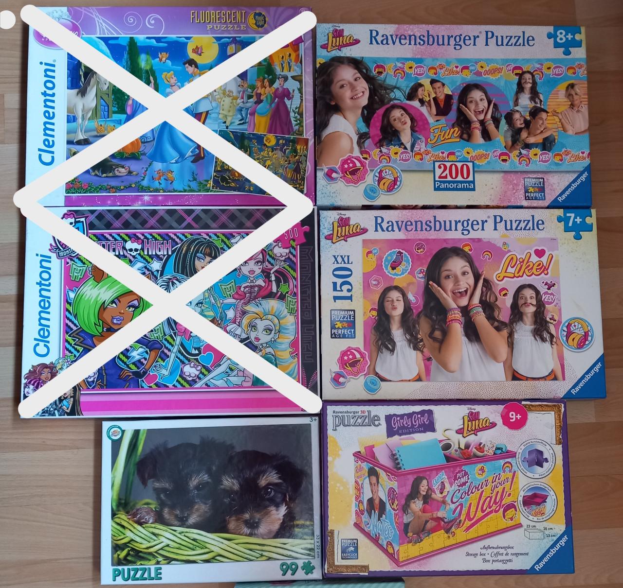 Set speelgoed, puzzel, knuffels, knutsel