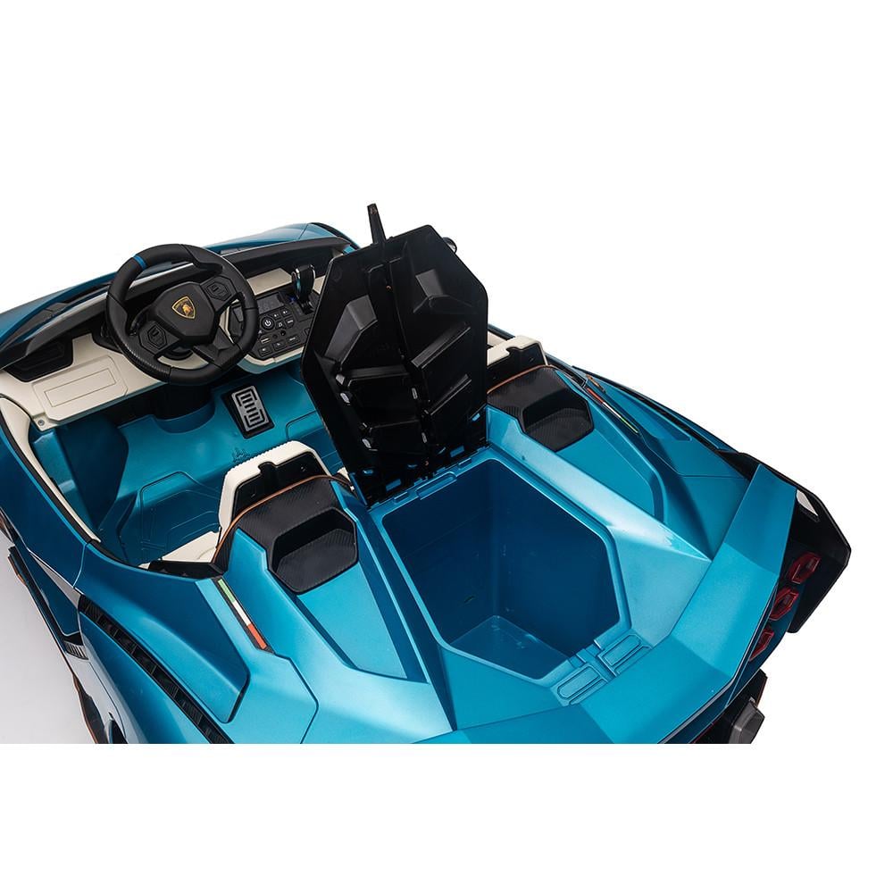 Elektrische Kinderauto 24V – Lamborghini Sian 'Duo' | Blauw