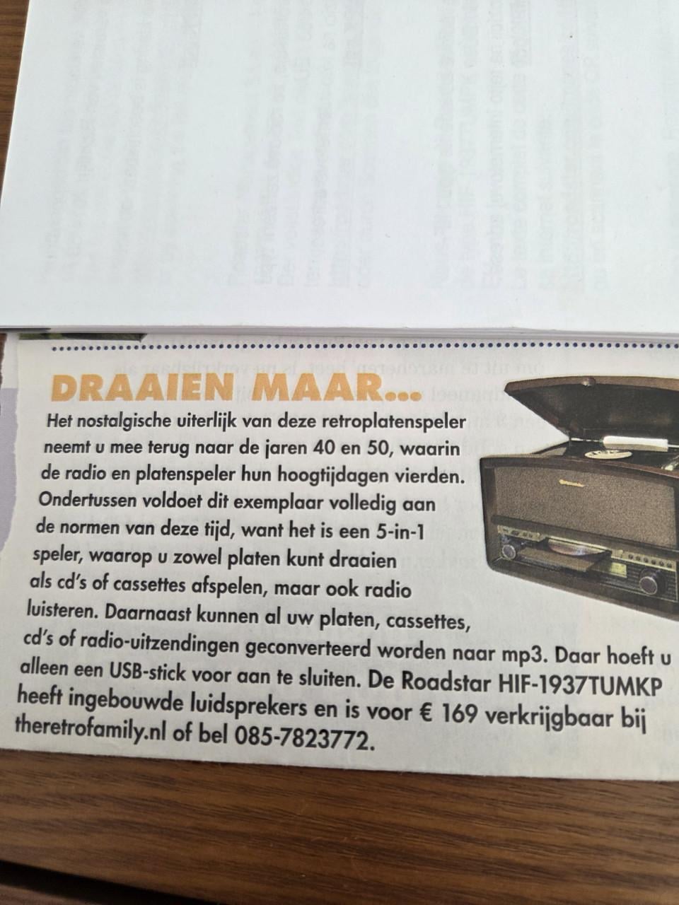 Roadstar Lp Cd Cassette Radio