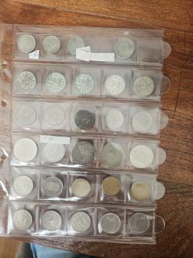 Zilveren munten.