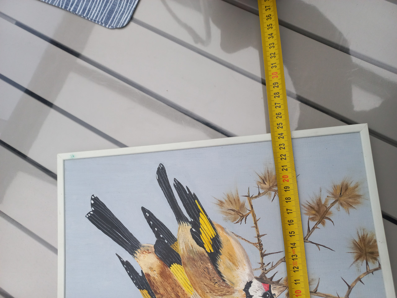 Prachtige Schilderij Twee Puttertjes .