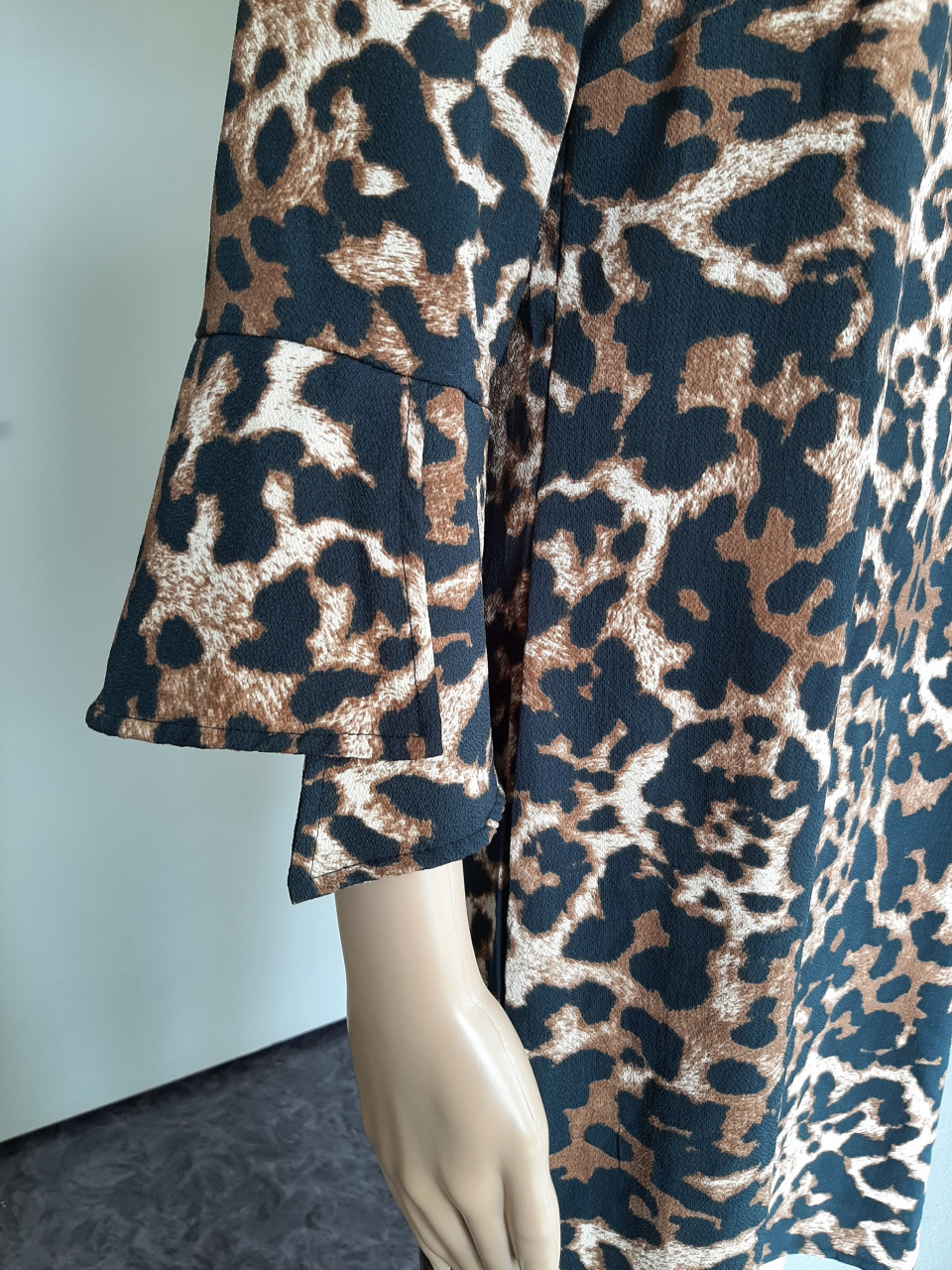 Nieuw panterprint jurk maat XS