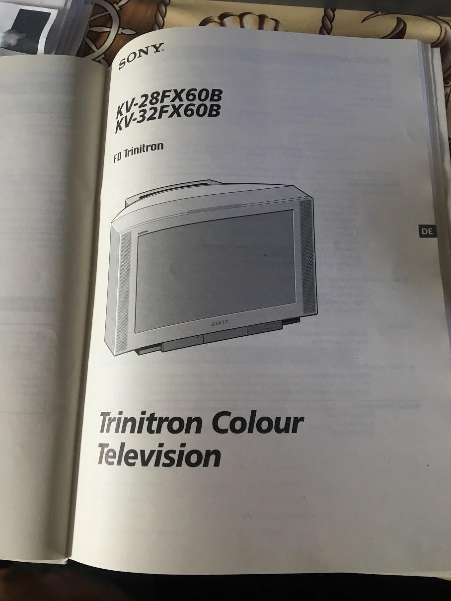 SONY Trinitron 100 HZ kleur TV -kastmodel