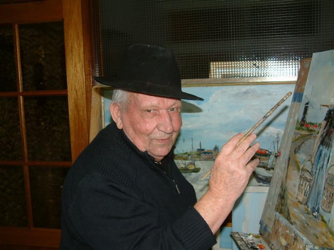 Olie verf schilderijen Jac Caljouw  Arnemuiden