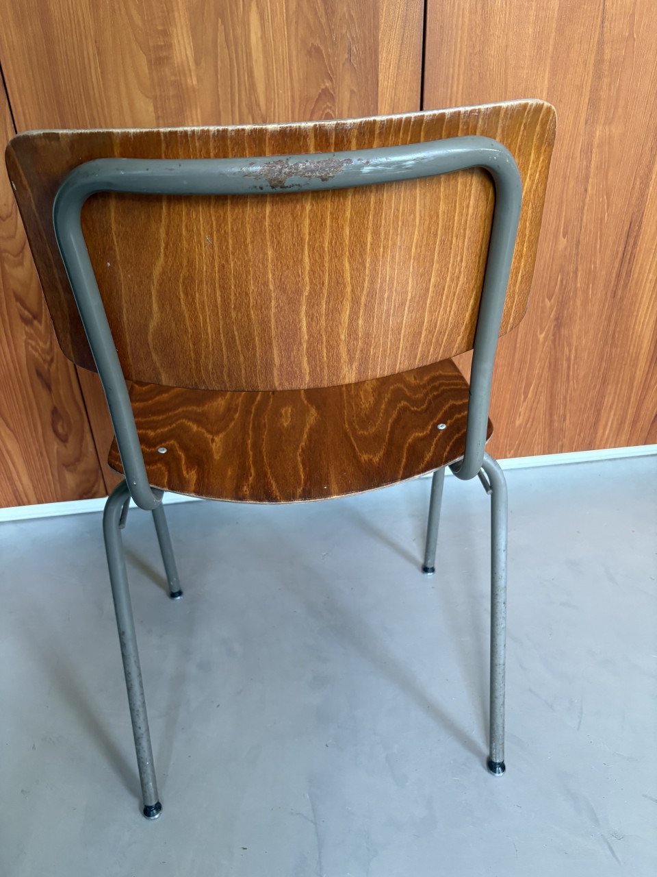 Vintage schoolstoel