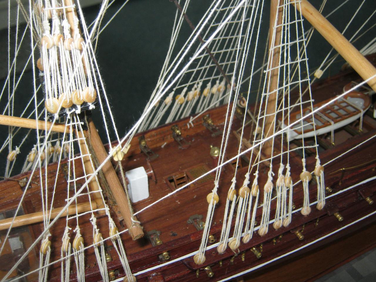 Modelschip Constitution.