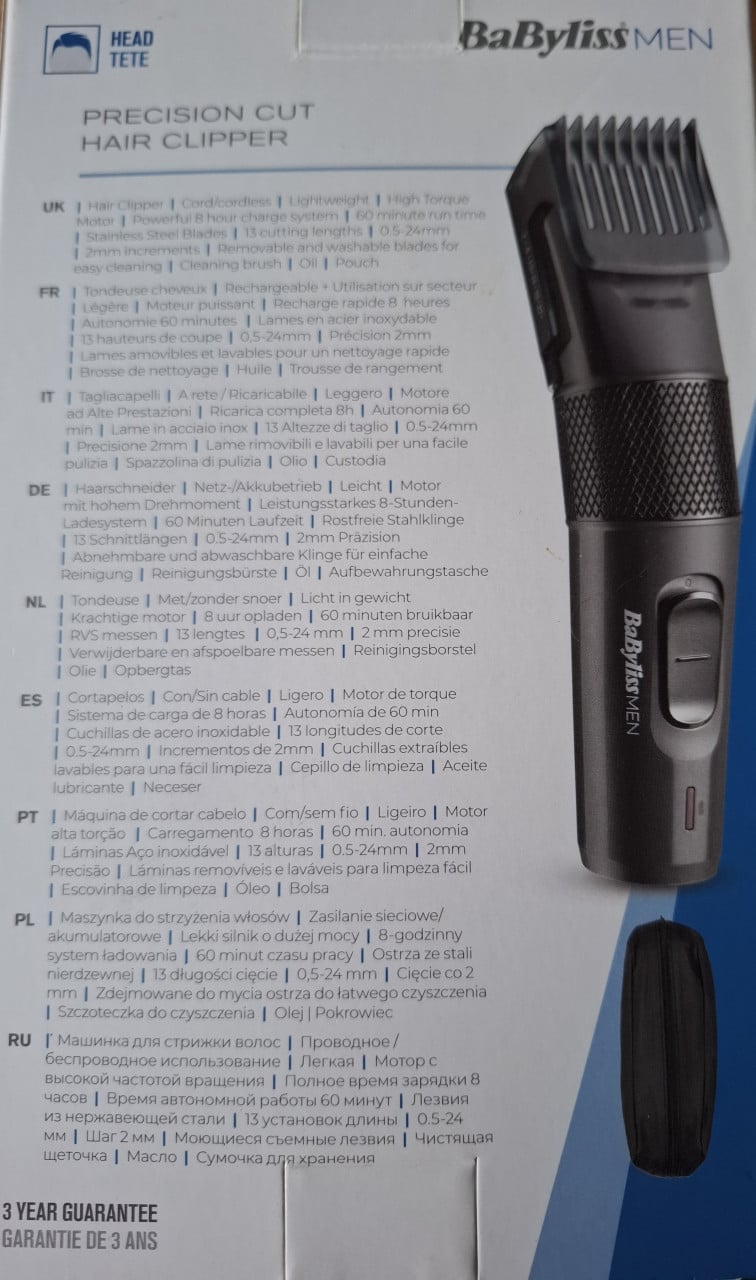 Babybliss tondeuze E786E nieuw in doos