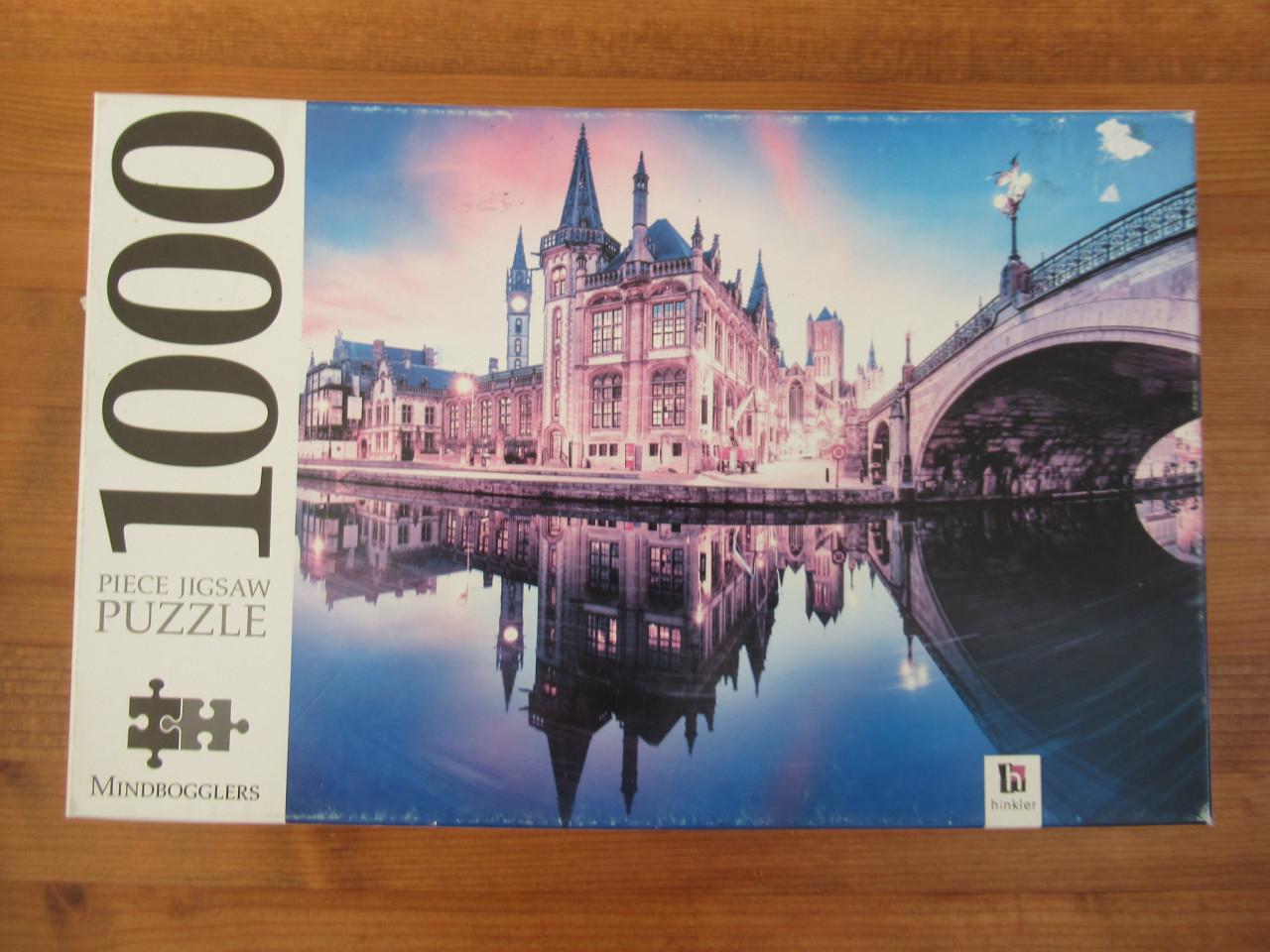 Leuke volledige puzzel van Gent van 1000 stukjes, zo goed als nieuw