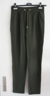 Donkergroene gladde broek  maat xl-xxl
