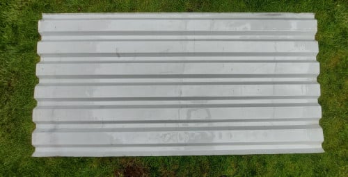 Stalen Damwand profiel plaat 215 x 107 cm.