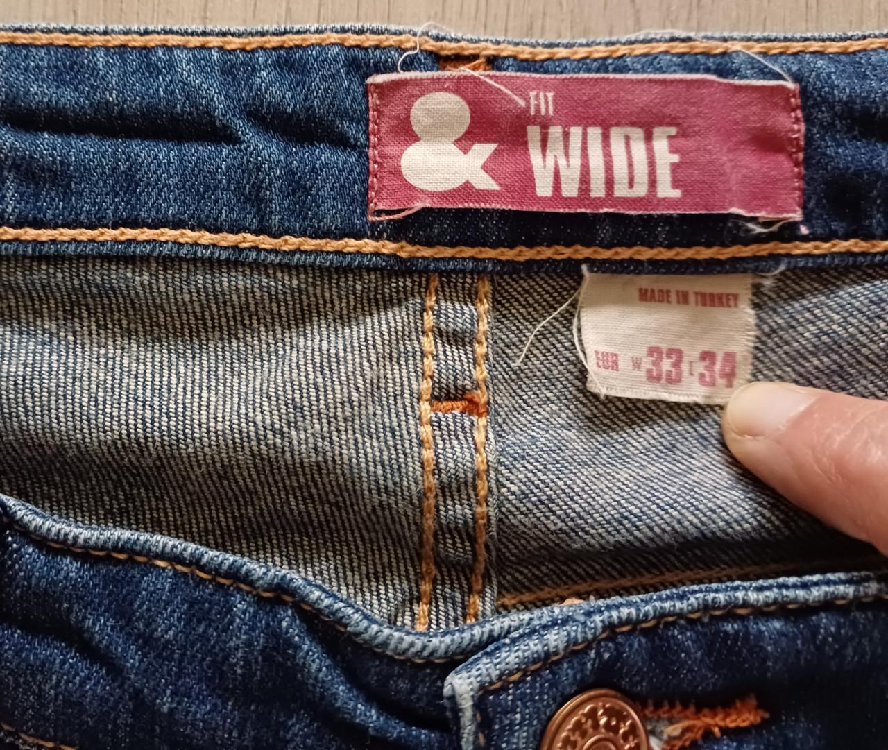 Dames jeans met wijde pijpen H&M maat 33