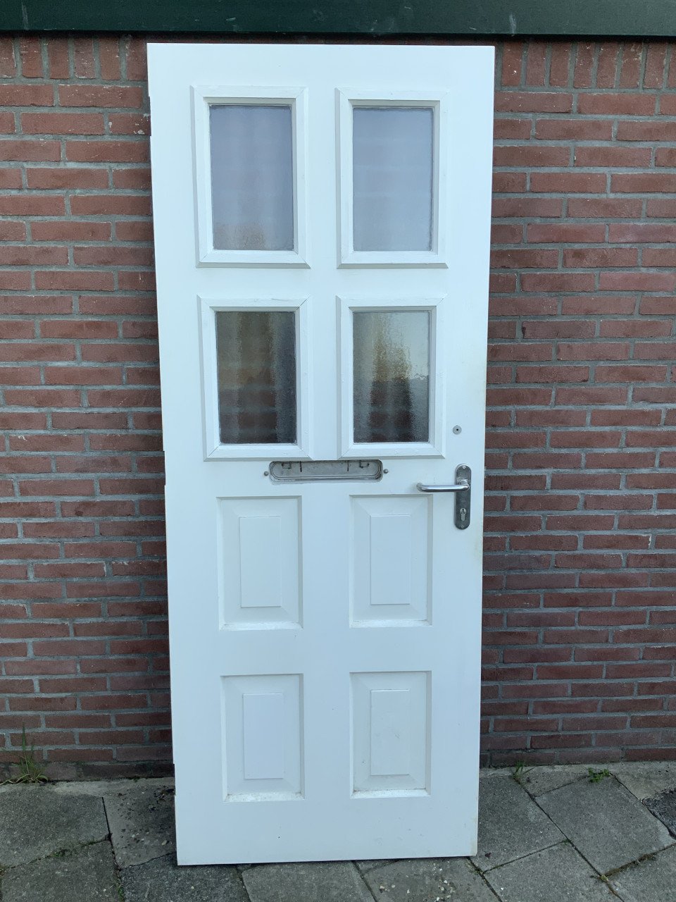 Merbau voordeur wit