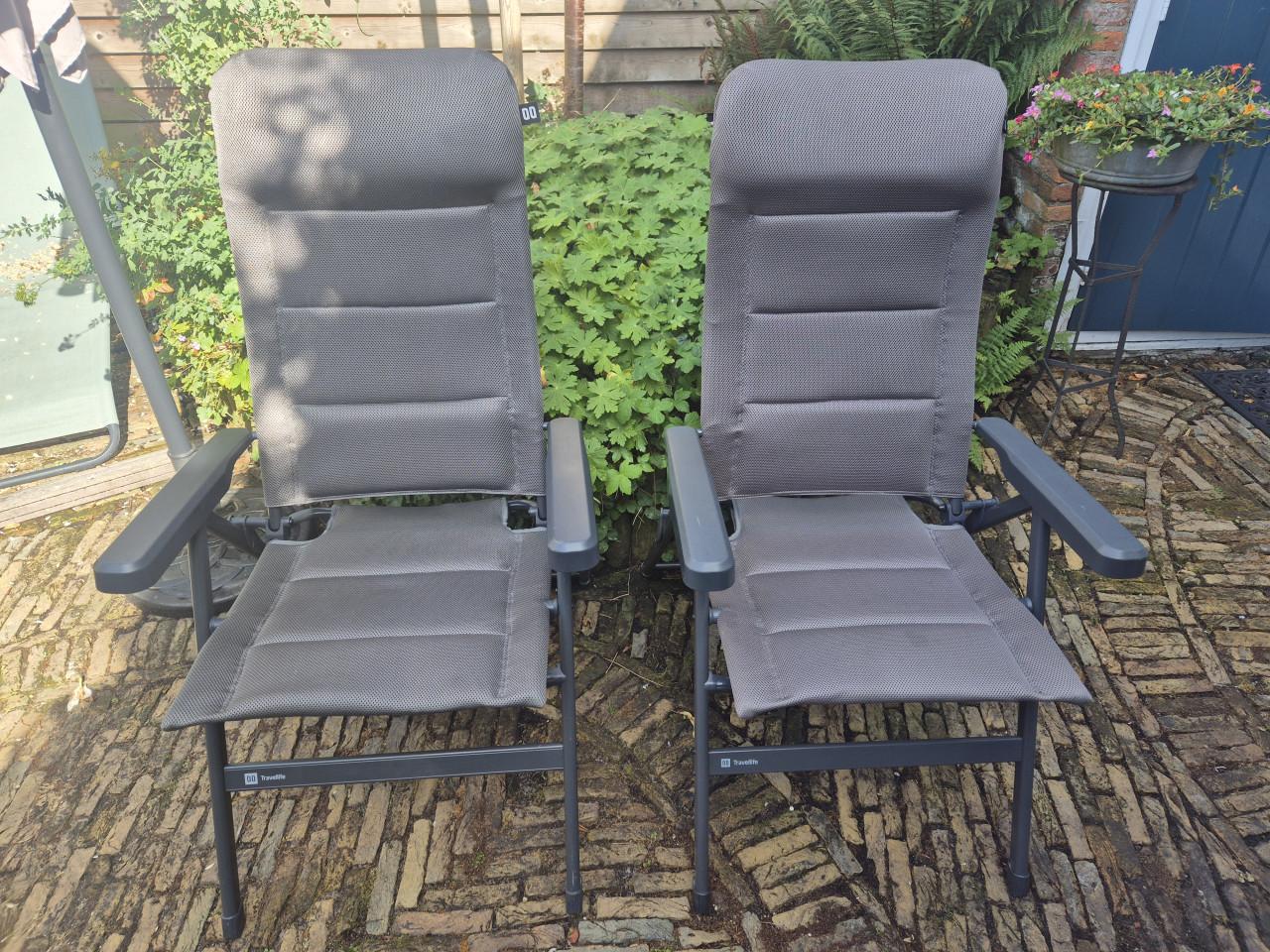 Standenstoelen met voetenbankjes Travellife Barletta