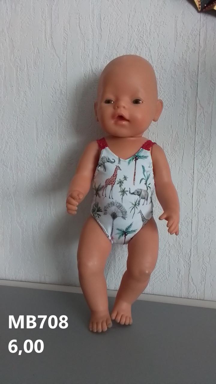 Poppenkleertjes baby born. Badpak. Opbrengst KiKa.