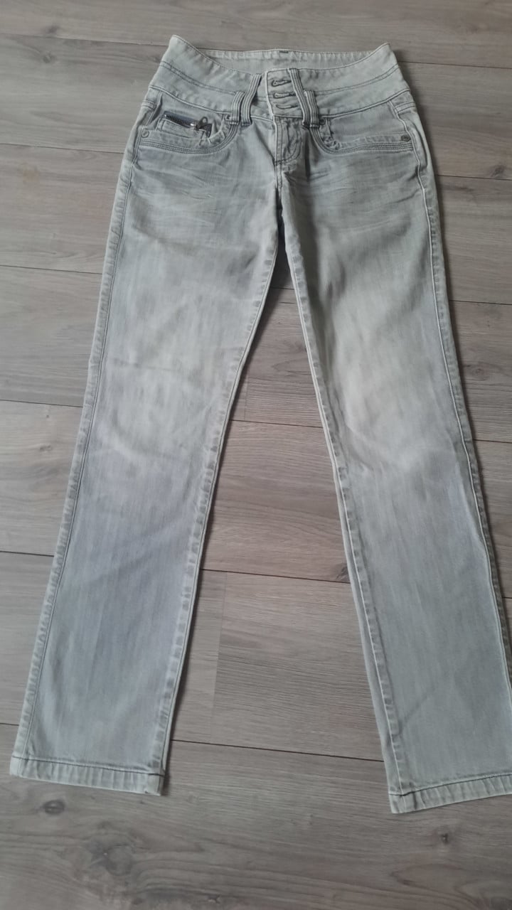 Jeans broek licht grijs