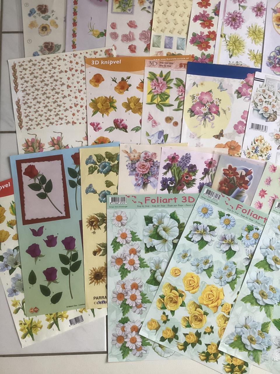 33 knipvellen bloemen