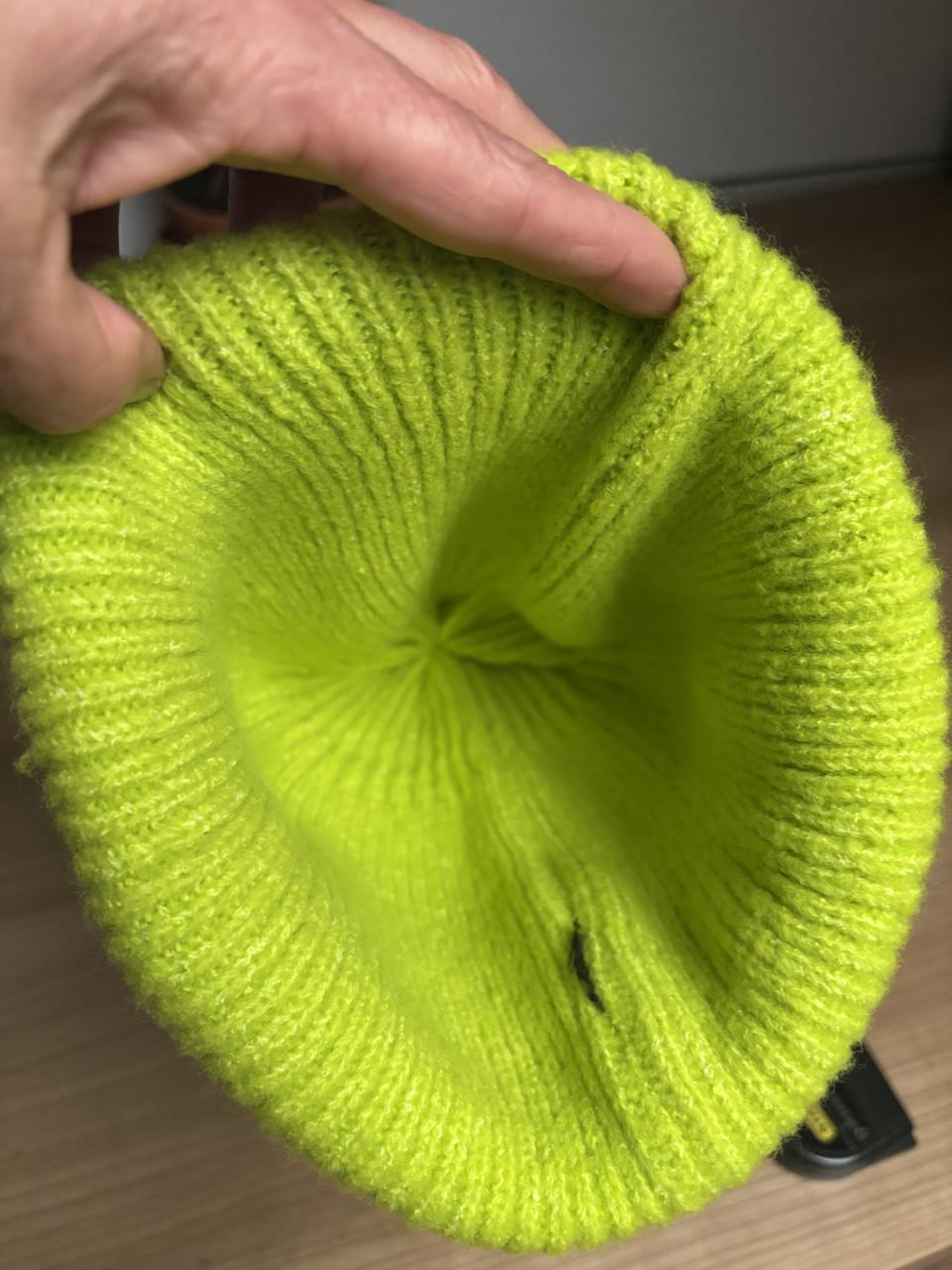 Sarlini muts & sjaal limoengroen