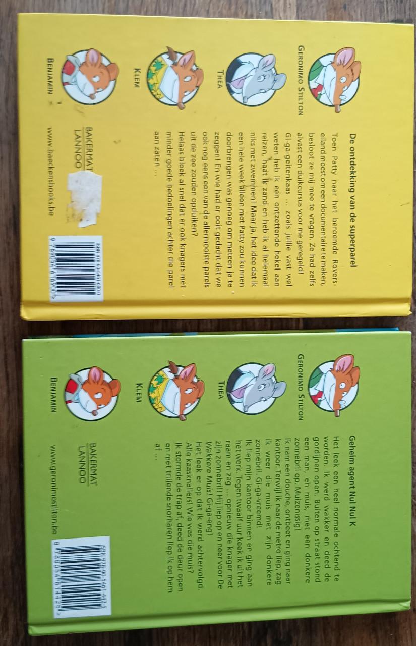 Twee boeken Geronimo Stilton