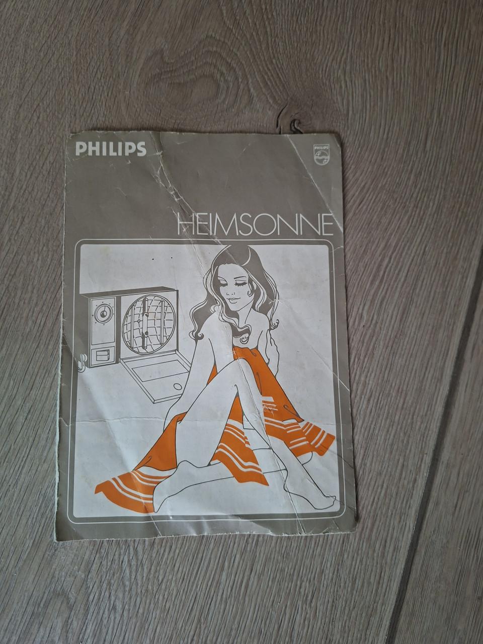Vintage gezichtsbruiner / hoogtezon Philips de luxe Sunlamp.