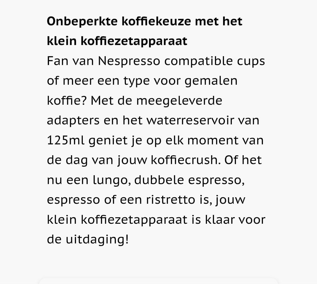 Mobiel koffieapparaat koffiemaatje koffiemachine